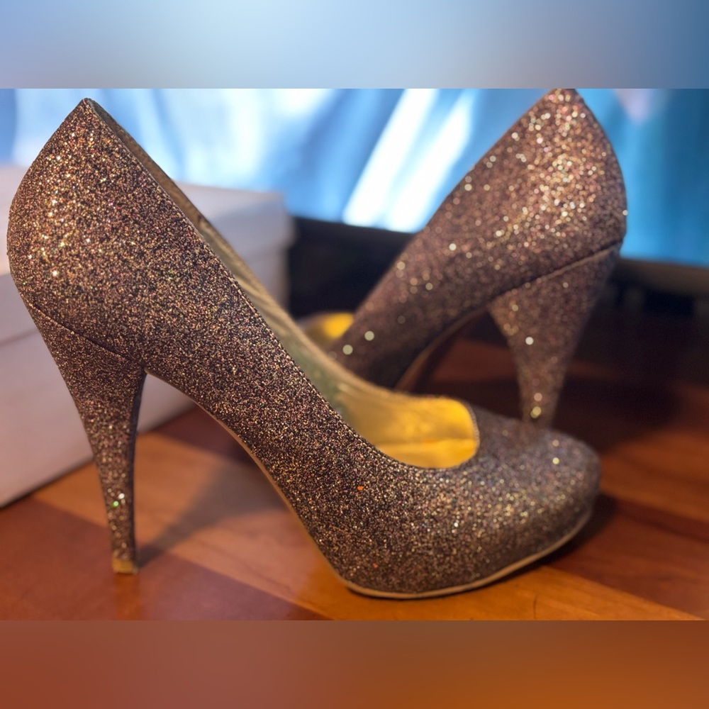 Steve Madden Glitter Heels in Multi-Color